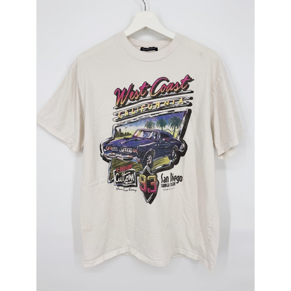 NEED SZ Brandy Melville T-Shirt Womens West Coast Graphic WH287-Z280